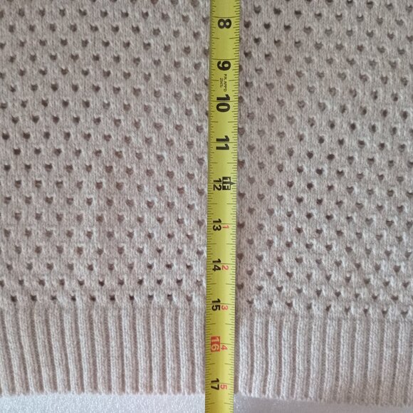 H&M Kids Crochet Knit Sweater Cream Soft Cozy Preppy Retro-inspired Sz CA 12-14A - Picture 6 of 6